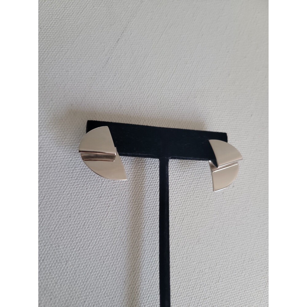 Monet silver tone pierce earrings